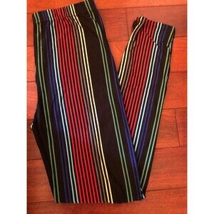 Stripes Black And Multiple with Buttery Soft Leggings - One Size 2-12